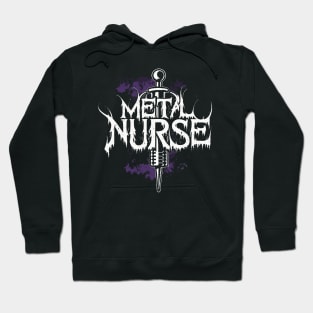 Death Metal Metal Nurse Band Logo Parody Design Hoodie